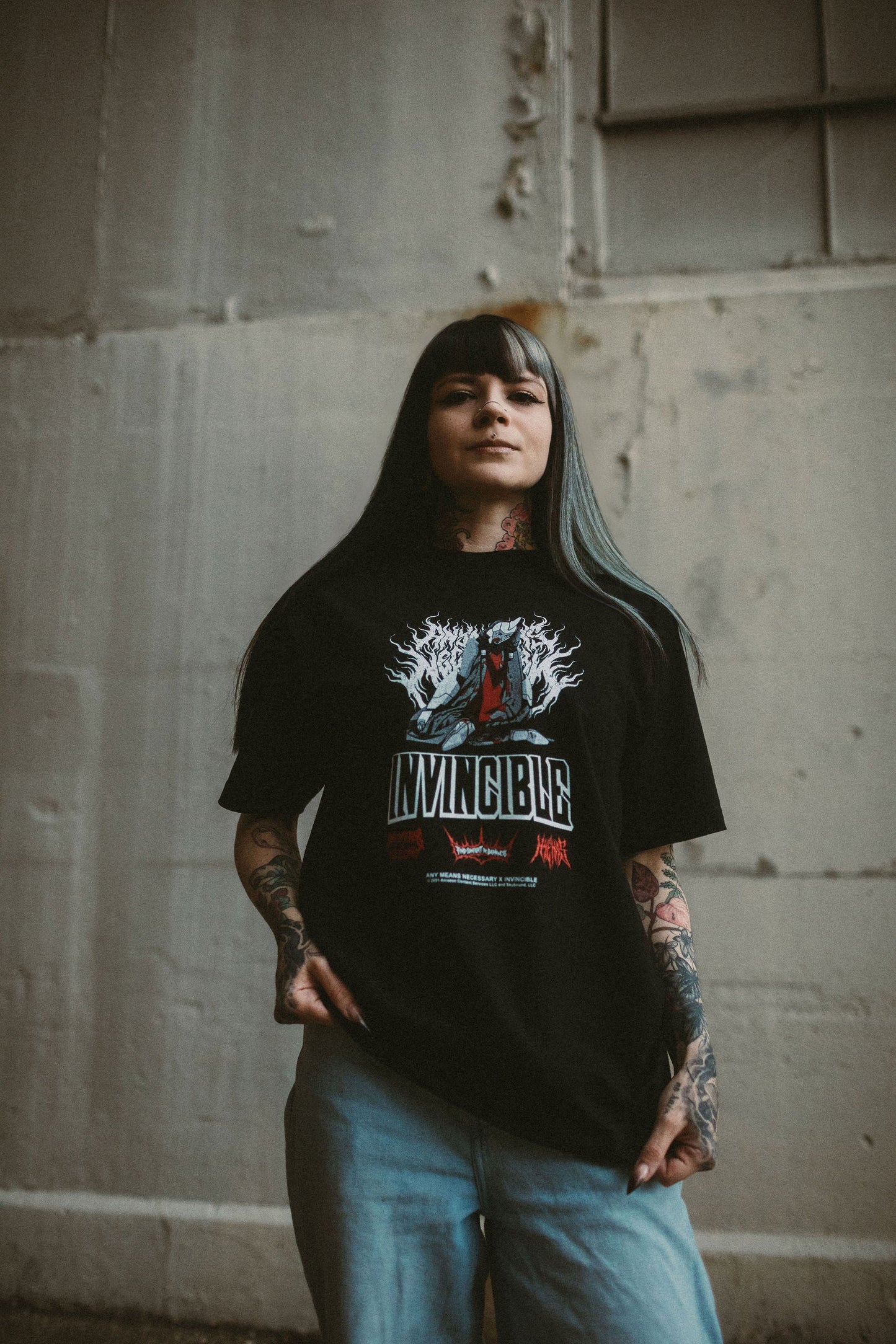 Neck Snap T-Shirt